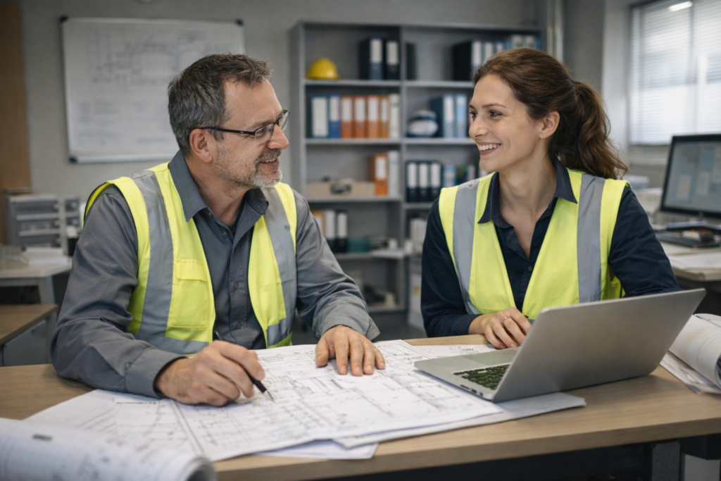 technical meeting in the office