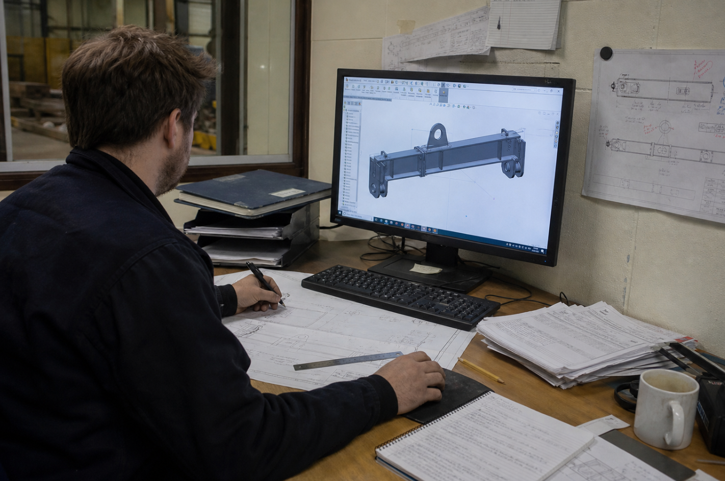 engineer working